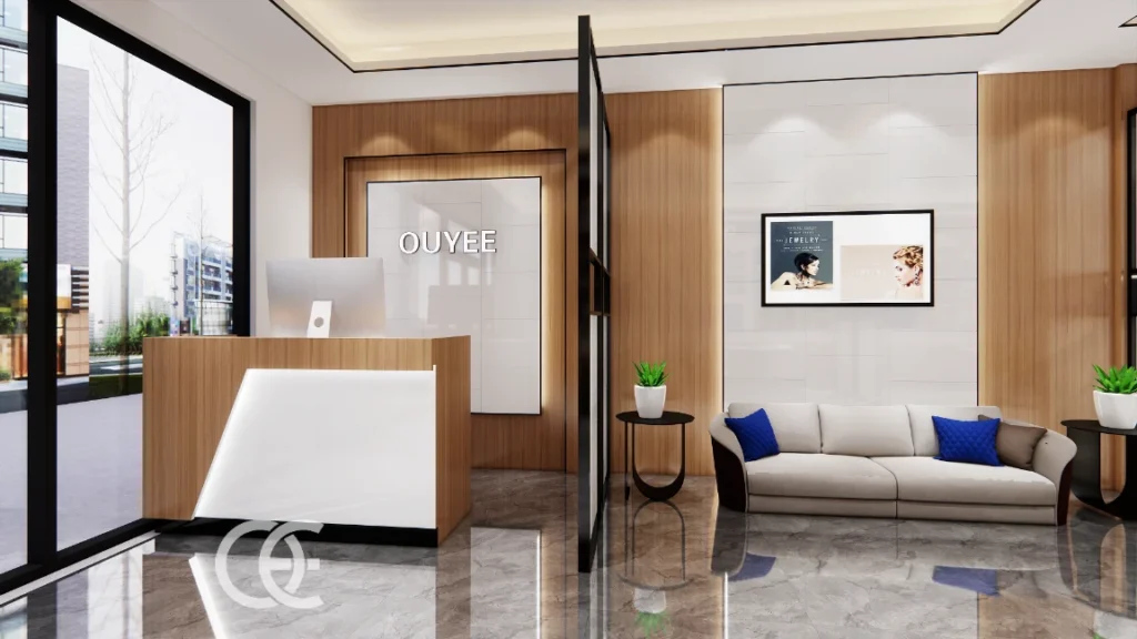 Elmas Mağazası Arkadan Aydınlatmalı Duvara Monte Tasarım 3