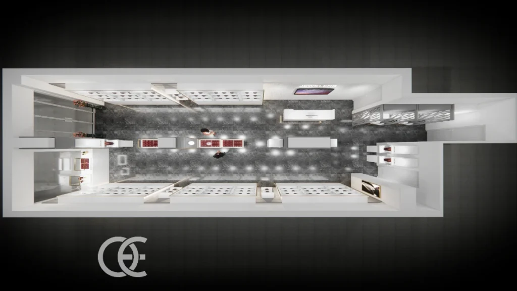 Elmas Mağazası Lüks Resepsiyon Fikirleri 14