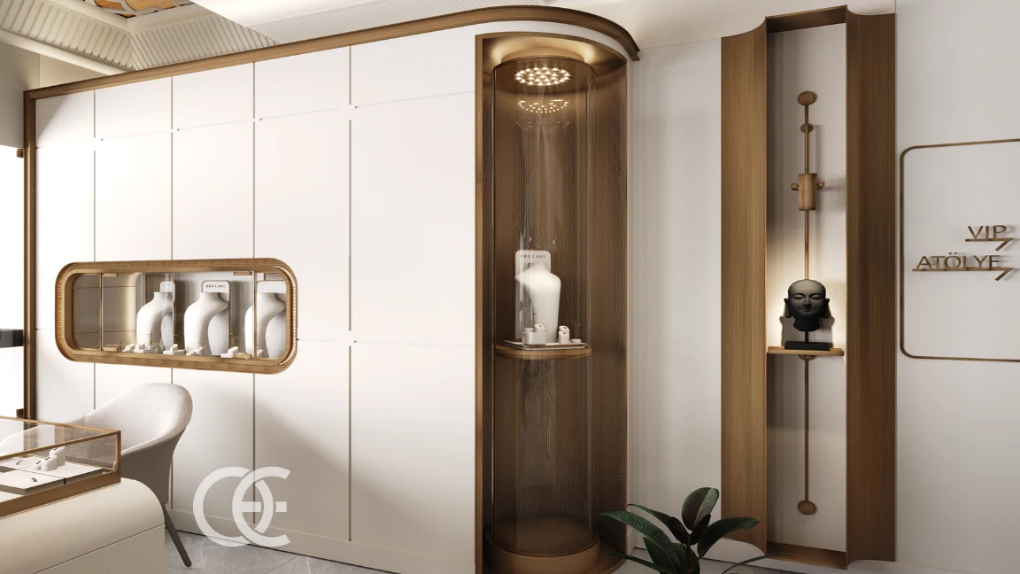 Diamantenladen Minimalistische Empfangsideen 1