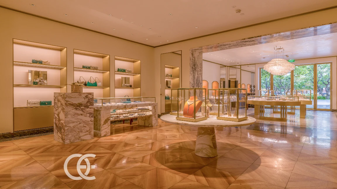 ジュエリー ブティック 照明 コンパクトデザイン 11