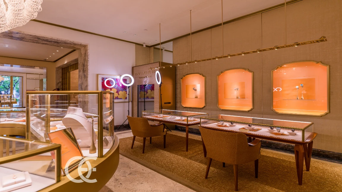 ジュエリー ブティック 照明 コンパクトデザイン 12