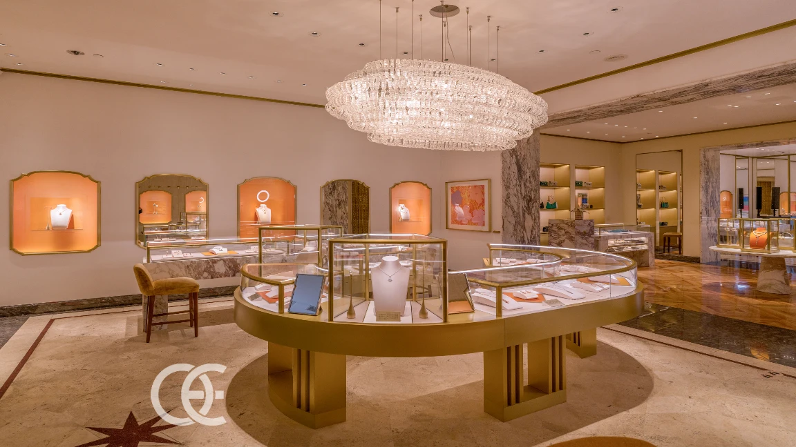 ジュエリー ブティック ライティング コンパクト デザイン