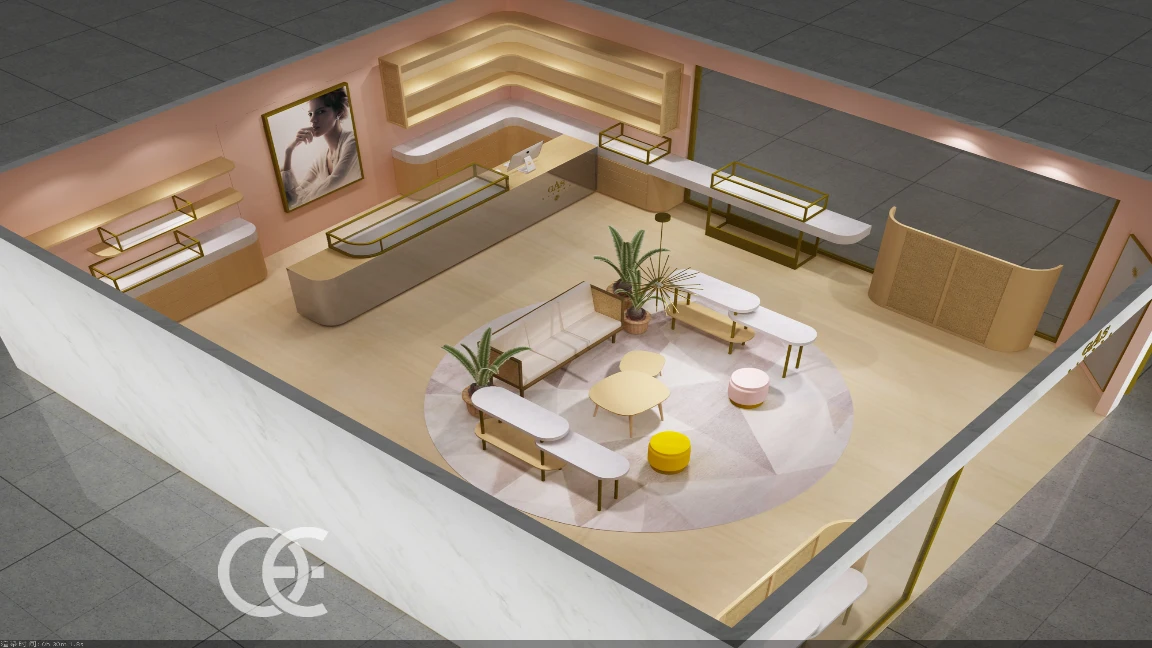 Collier de bijouterie moderne pour boutique de bijoux 1