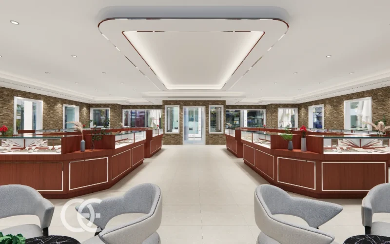 Jewelry Boutique Elegant Gemstone Layout 9