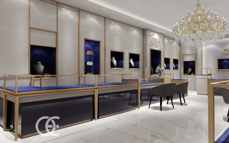 Jewelry Boutique Lighting Earring Layout 7