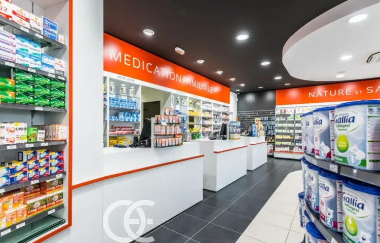 Étagères d'exposition pour la fabrication de magasins médicaux 8