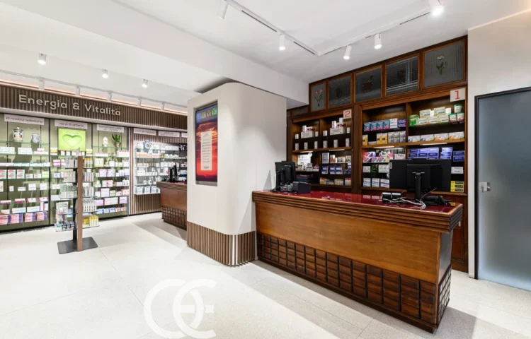 医療用品店の陳列ラック 9