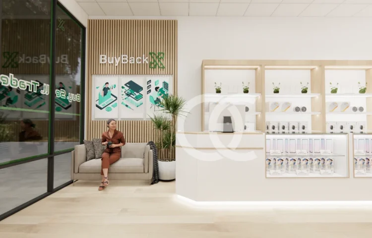 Multi-Device Display Rack Furniture for Phone Shops 2 (1)