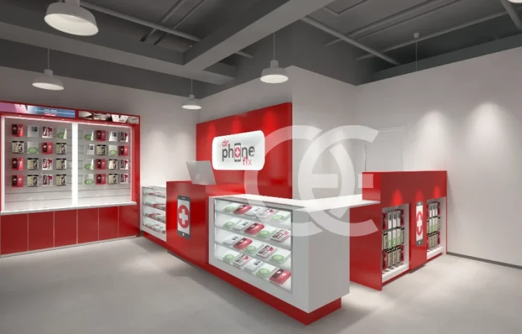 Smart Display Table for Mobile Devices Furniture