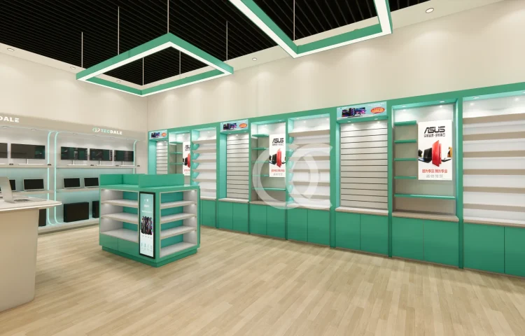 Space-Efficient Mobile Phone Store Furniture