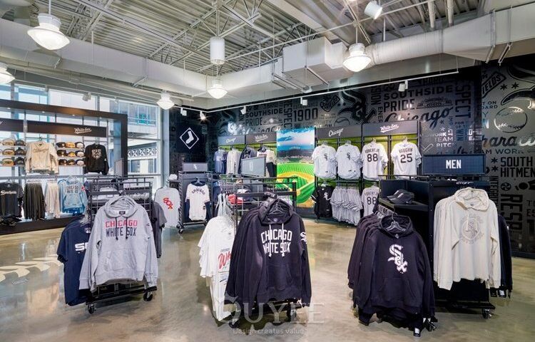 Design de magasin de vêtements de sport et fixtures d'exposition en gros (9)