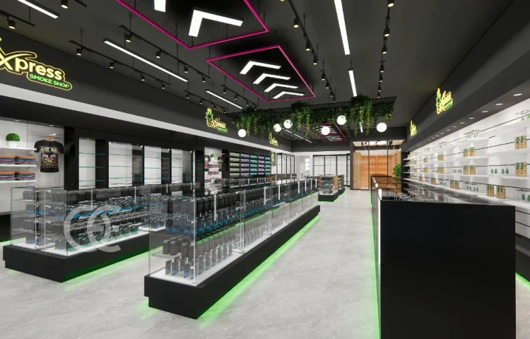 煙草店用ガラス陳列